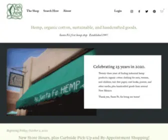 Santafehemp.com(Santa Fe Hemp) Screenshot