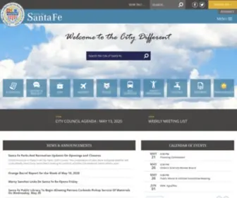 Santafenm.gov(Santa Fe New Mexico) Screenshot