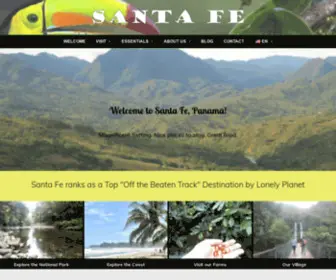 Santafepanama.org(Camara de Turismo de Santa Fe) Screenshot