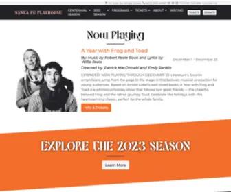 Santafeplayhouse.org(The Official Website of the Santa Fe Playhouse) Screenshot