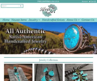 Santafesilverart.com(Native American Indian Jewelry) Screenshot