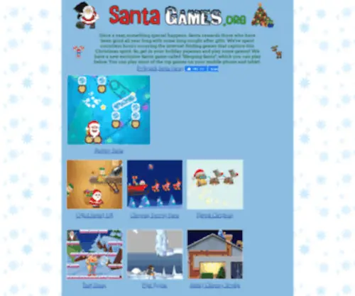 Santagames.org(Santa Games .org) Screenshot