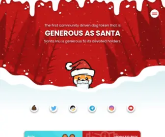 Santainubsc.com(Santa Inu Official Website) Screenshot