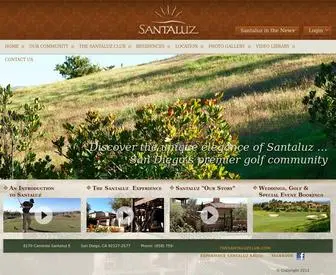 Santaluz.com(San Diego's Premier Coastal Golf Community) Screenshot