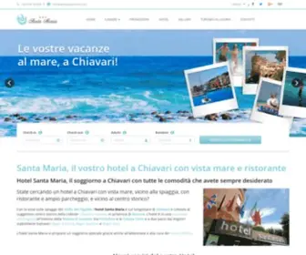 Santamaria-Hotel.com(Santa Maria hotel Chiavari vista mare ristorante spiaggia) Screenshot