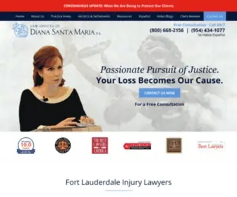 Santamarialaw.net(Fort Lauderdale Injury Lawyer) Screenshot