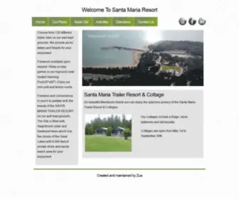 Santamariaresort.ca(Santa Maria Resort) Screenshot