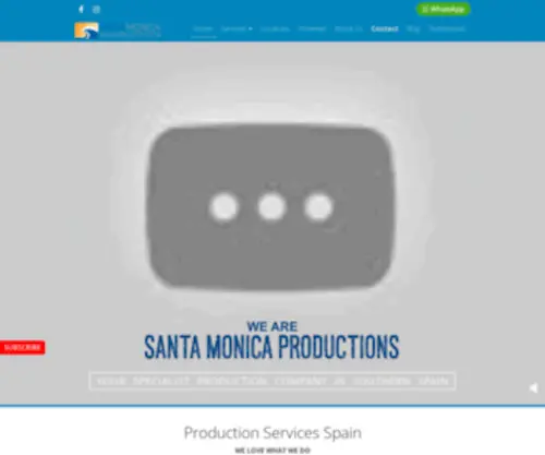 Santamonicaproductions.com(The integration of design) Screenshot