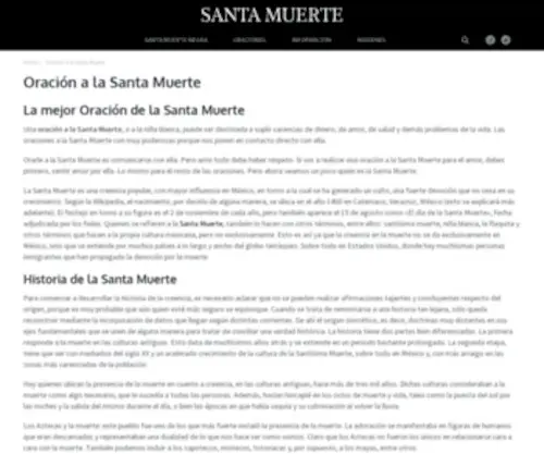 Santamuerte.net(➨) Screenshot