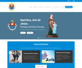 Santanasousas.com.br(Paróquia Sant'Ana Sousas) Screenshot