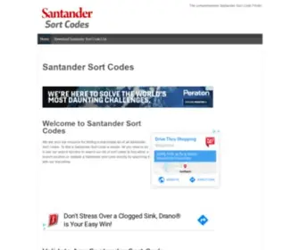 Santander-Sortcodes.co.uk(Santander Sort Codes) Screenshot