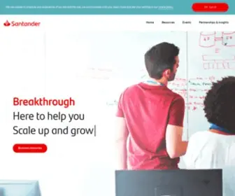 Santanderbreakthrough.co.uk(Breakthrough) Screenshot