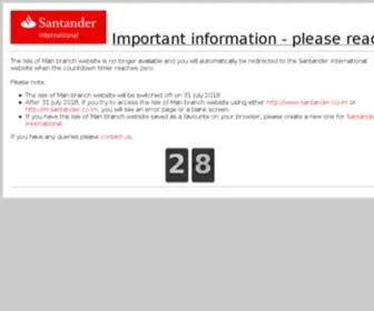 Santander.co.im(Award winning international savings accounts in the Isle of Man) Screenshot