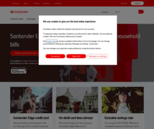 Santander.co.uk(Santander UK) Screenshot