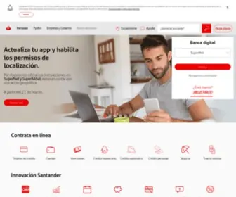 Santander.com.mx(Santander México) Screenshot