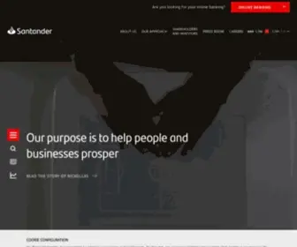 Santander.com(Our purpose) Screenshot