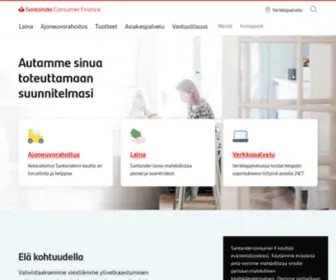 Santanderconsumer.fi(Santander Consumer Finance) Screenshot