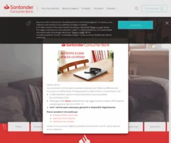 Santanderconsumer.it(Santander Consumer Bank) Screenshot