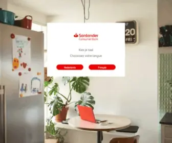 Santanderconsumerbank.be(Santander consumer bank) Screenshot