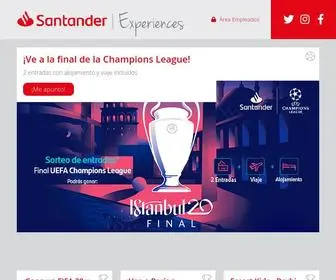 Santanderexperiences.es(Santander Experiences) Screenshot