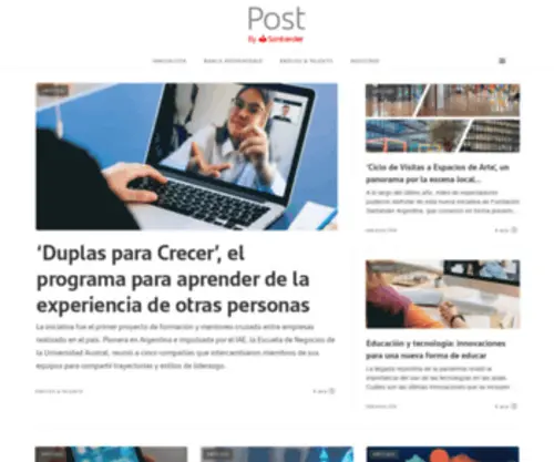 Santanderpost.com.ar(Post by Santander) Screenshot