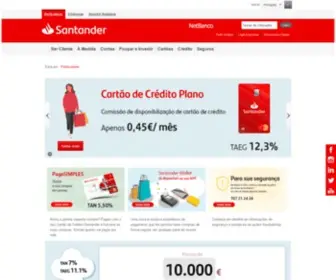 Santandertotta.pt(Conheça os produtos e serviços do Santander) Screenshot