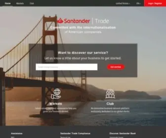 Santandertrade.com(Santander Trade) Screenshot