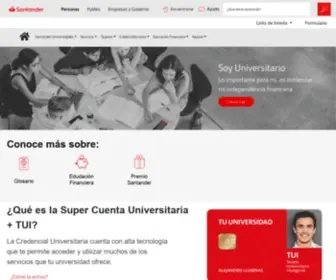 Santanderuniversidades.com.mx(Santander Universidades) Screenshot