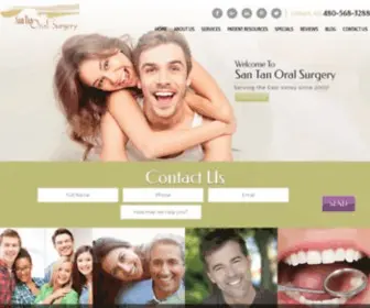 Santanoralsurgery.com(Oral Surgeon Gilbert AZ) Screenshot