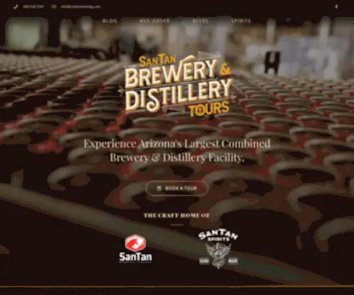 Santantours.com(Arizona's Largest Combined Brewery & Distillery) Screenshot