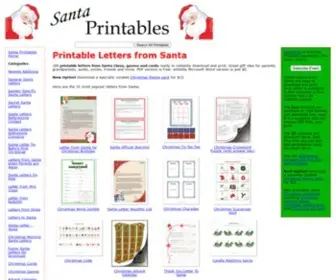 Santaprintables.com(Letters from Santa) Screenshot