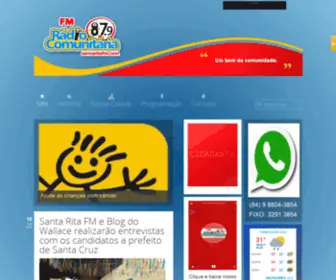 Santaritafm.com(Rádio Comunitária Santa Rita Fm) Screenshot