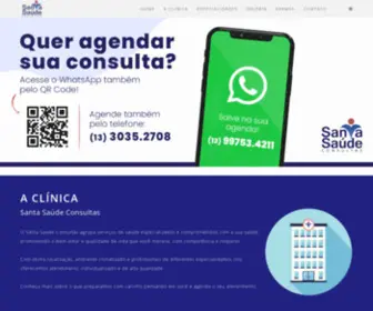 Santasaudeconsultas.com.br(Santa Saúde Consultas) Screenshot