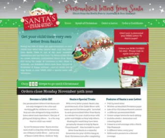 Santaslittleelves.com.au(Letter from Santa) Screenshot