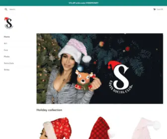 Santasocialclub.com(Designer holiday gifts) Screenshot