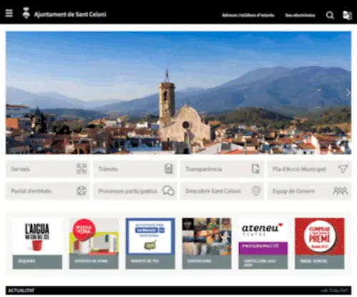 Santceloni.cat(Ajuntament de Sant Celoni) Screenshot