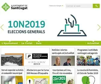 Santcugat.cat(Ajuntament de Sant Cugat) Screenshot