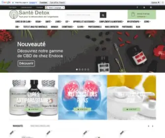 Sante-Detox.com(Tout pour la détoxication de l'organisme) Screenshot