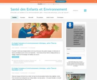 Sante-Enfants-Environnement.com(Santé des Enfants et Environnement) Screenshot