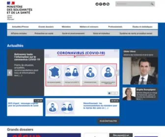 Sante-Sports.gouv.fr(Ministère) Screenshot