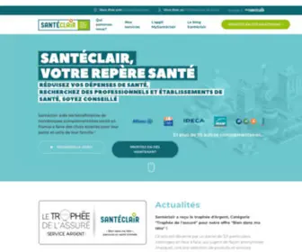 Santeclair.fr(Santéclair) Screenshot
