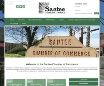 Santeechamber.com(Santee Chamber of Commerce) Screenshot