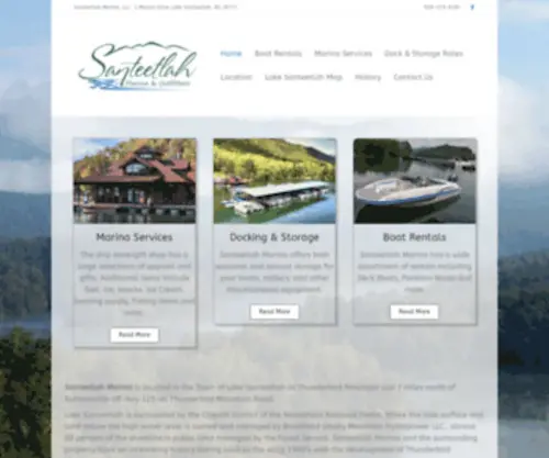 Santeetlahmarina.com(Santeetlah Marina the only full service marina on Lake Santeetlah near Robbinsville NC) Screenshot