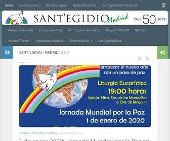 Santegidiomadrid.org(Comunidad de Sant\'Egidio de Madrid) Screenshot