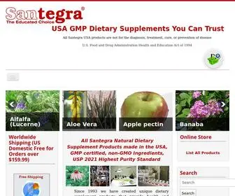 Santegrausa.com(Santegra USA proudly presents to you few of our best dietary supplements products) Screenshot