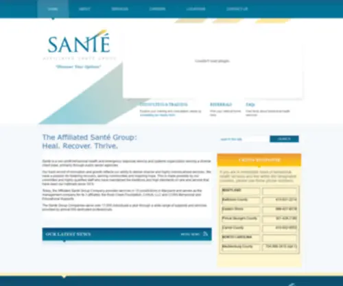 Santegroup.org(The Sante Group) Screenshot