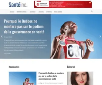 Santeinc.com(Santé inc) Screenshot