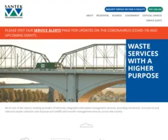 Santekenviro.com(Santek Waste Disposal) Screenshot