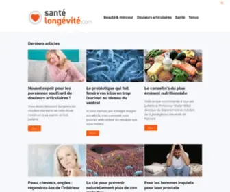 Santelongevite.com(Santé Longévité) Screenshot