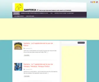 Santeria.fr(Santeria Religion France) Screenshot